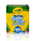 Crayola Super Tips Marker Set (100ct), Fine Point Washable Markers, Teacher Must Haves, Back to School Supplies for Kids & Adults, Art Supplies, Ages 3+