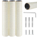 SYANDLVY Cat Scratching Post Replacement, 3PCS M8 Cat Tree Tower Parts with Screws, 15.7 x 3.1 Inch Natural Sisal Rope Wrapped Durable Pole for Cat Tower, Scratcher Posts Repair & DIY Cat Furniture