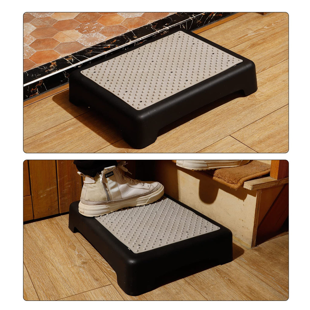 Fotree One Step Stool, Safety Step Platform for Senior ? Adults, Non-slip Mobility Step Platform for Stair, Car, Bed, Chair, Shower, Bathtub,