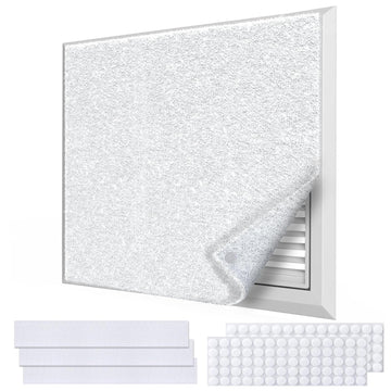 MERV 8 Air Vent Filters Kit 20x100 Inch|Cut to Fit (60+ Filters) Filter Material,High-Grade Electrostatic Filter Media with 48 Hooks for Home Floor, Ceiling, HVAC Furnace Vents & Grilles