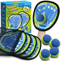 Ellinjan 4 Packs Catch Ball Game Set, Baseball Training Glove, Outdoor Toys, Summer Pool Beach Yard Backyard Camping Sports Play Toy Games for Toddlers Kids Teens Adults Family Game, Fun Ideal Gifts