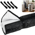 RunNico Zipper Air Conditioner Hose Cover, Quilting Hose Cover Wrap Insulation with 4 Upgraded Buckle Straps, Portable AC Pipe Sleeve for 5''-5.9" Diameter Exhaust Duct Vent (Black)