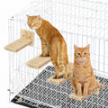 AceOrbit 4 Pcs Cat Cage Ladder Accessories Catio Indoor for Climbing Tree Steps Scratching Post Perches Sisal Hemp Shelf Wooden Ladder Furniture Inside with Install Screws (Square)