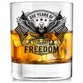 USA 250th Anniversary Merchandise - Keepsake Bourbon Gifts for Men - 11oz Premium Whiskey Glass for Him - America 250 Year Merchandise - Americas 250th Birthday Products