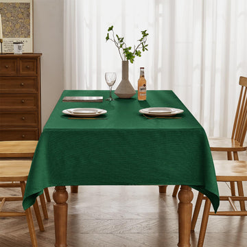 BALCONY & FALCON Rectangle Table Cloth Waterproof Fir Green 55"x95"
