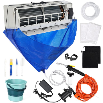 Ac Cleaning Bag with Support Rods – Air Conditioner Washing Tool for Mini Split, Water Bag System for Home AC Maintenance