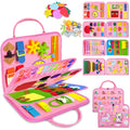 Exorany Busy Board Montessori Toys for Toddler Girl Birthday Gifts, Busy Book Sensory Learning Toys for Toddlers, Toddler Girl Airplane Car Travel Toy Educational Activities