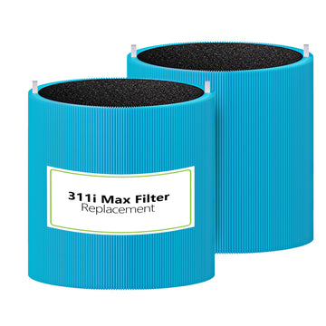 Blue Pure 311i Max AllergenBlock Replacement Filter Compatible with Blue Pure 311i Max Air Purifier, 2-in-1 H13 True HEPA and Activated Carbon Filter
