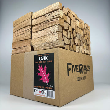 Kiln Dried Oak Pizza Oven Wood, Mini 5 Inch Cooking Wood for Ooni, Gozney, Bertello Pizza Ovens, Solo Stove & More - Approx 14lbs Product of USA (1,000 Cubic Inches)