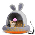 Heated Cat Bed with Heating Pad for Indoor Senior Cats & Small Dogs, Therapeutic Warmth for Joint Relief, Arthritis Support & Stable Body Temperature