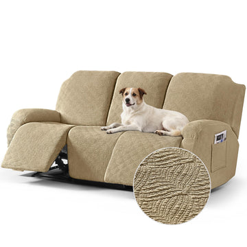 Timeles Couch Covers Washable, Stretch Sofa Slipcovers, Khaki
