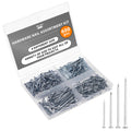 Mr. Pen- Nail Assortment Kit, 600 pcs, 4 Sizes, Silver Picture Hangers | Small Nails for Hanging Pictures, Finishing Nails for Drywall and Wood