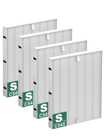 Improvedhand 4 Pack C545 Replacement Filter S Compatible with Winix C545 Air Purifier, Part Number 1712-0096-00 and 2522-0058-00 ?Great High-Efficiency Materials