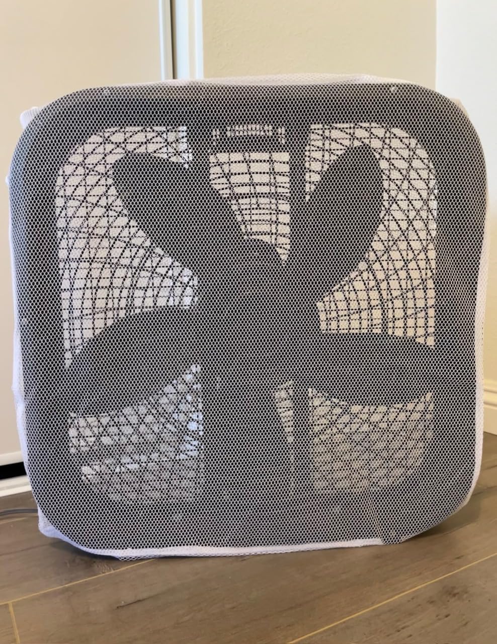 Square Fan Mesh Covers (Not including the fan), White Reusable Washable Protector for Kids and FIngers, Industrial Fan Cover, Safety Covers, 20 inch Cover, 1 PC