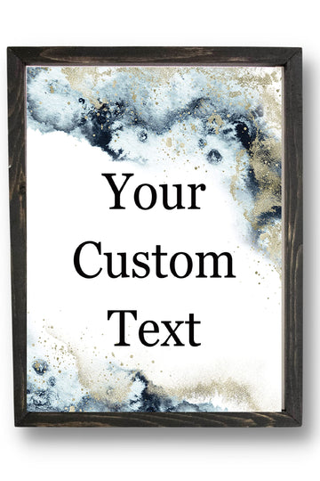Custom Text Canvas Print, Personalized Wall Art, Wedding Vows, Song Lyrics
