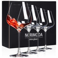 Wine Glasses Set of 4, 22oz Large Red Wine Glasses for Bordeaux & Burgundy, Lead-Free Glass with Stem, Gift for Him Her, Suitable for Home Bar, Hosting, Birthday, Wedding & Christmas