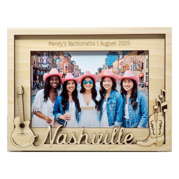 Nashville Picture Frame, Personalized, 5x7 or 4x6 photo