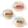 ORB Stretchee Foodz - Secret Menu 3 Pack - Mix and Match, Stretch, and Even Squeeze This Hamburger and Sandwich Trio for Stress Relief - Original Sensory/Fidget Play Food Toys for Kids and Adults