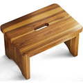 Fanatu Wooden Step Stool, 9'' One Step Stool for Adults, Wooden Beside Step with 550 Lbs Load Capacity, Heavy Duty/portable/nonslip/durable