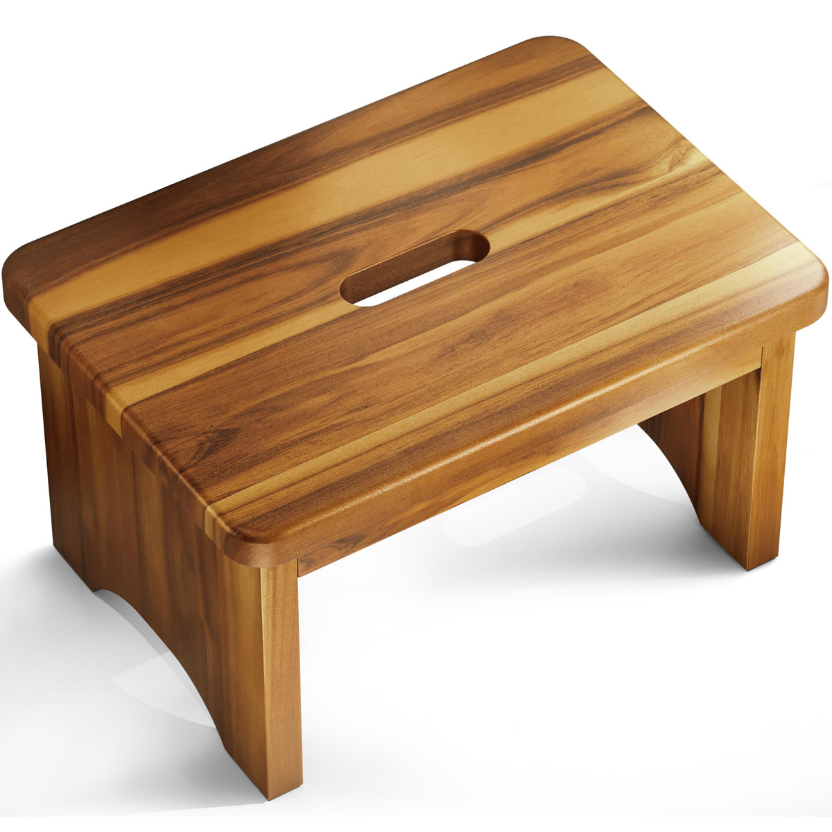 Fanatu Wooden Step Stool, 9'' One Step Stool for Adults, Wooden Beside Step with 550 Lbs Load Capacity, Heavy Duty/portable/nonslip/durable