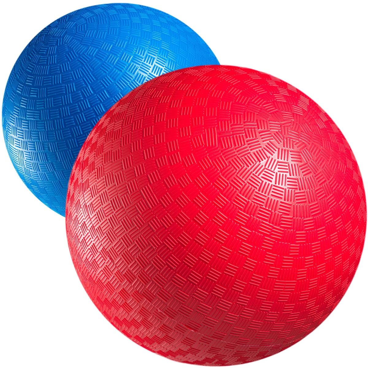 Red & Blue Kickball Set - (8.5 Inch) with Pump for Toddlers Kids & Adults - Gym Sports Toys - Fun Playground Balls for Kids Dodgeball, Four Square, PE, Games, Recess and More