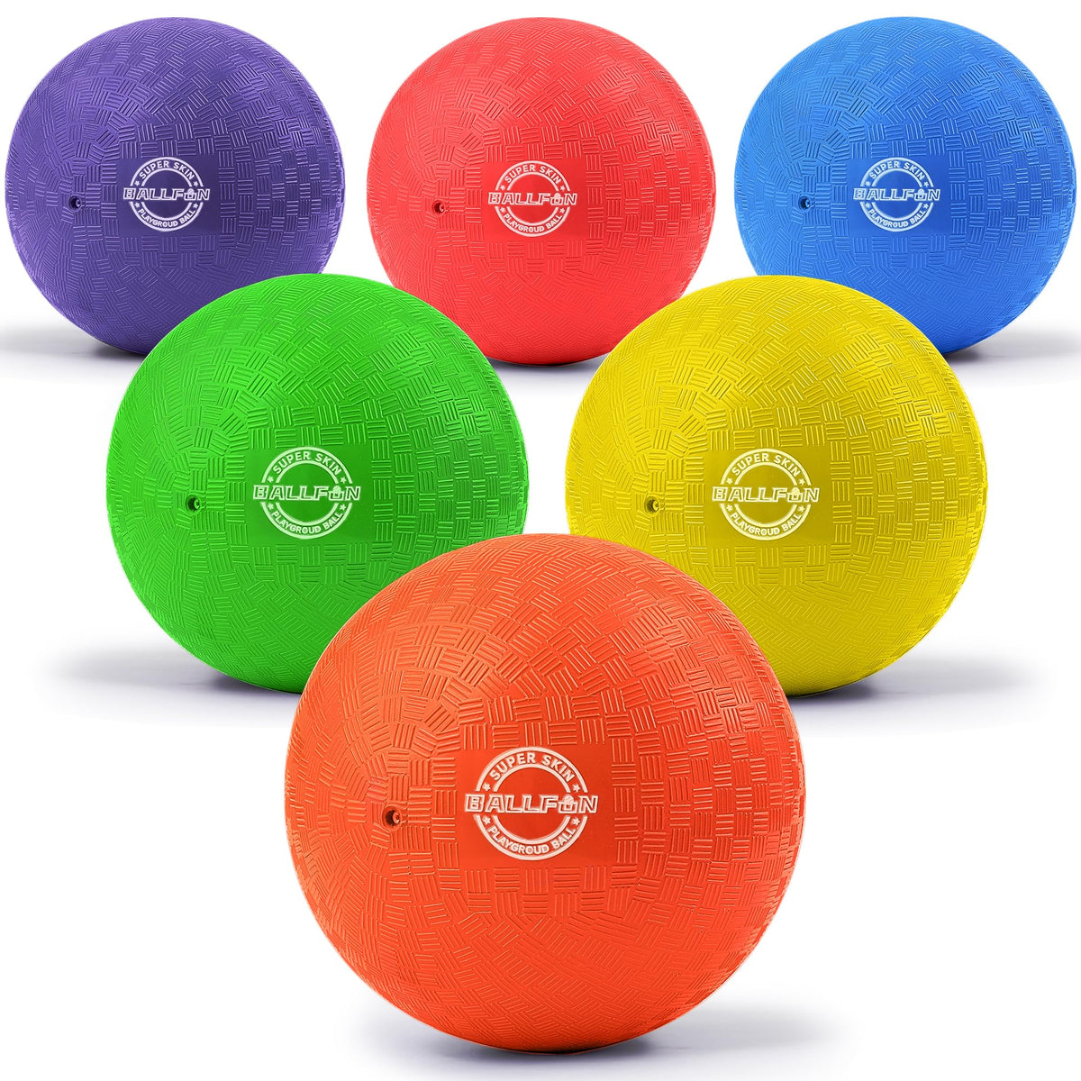 8.5 Inch Dodgeballs Playground Balls, Dodge Ball Set for Kids & Adults, Bouncing Kickballs Handball for Outdoor & Indoor Games - Includes Pump & Mesh Storage Bag