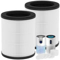 2-Pack B-D03 Replacement Filter Compatible with MOOKA B-D03 and M03 Air Purifiers, 3-in-1 Air Filter, with Aromatherapy Tablets