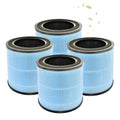 4 Pack AP0601 Compatible with AIRTOK Air Puri-fier Replacement Filter,4-in-1 H13 True HEPA Filters for Smoke Dust Odors Pollen Pet Dander,Activated Carbon Filter