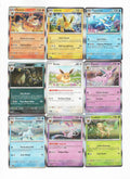 Umbreon Sylveon Espeon - Prismatic Evolutions Eevee 9 Card Lot Jolteon Flareon Vaporeon – 059/13