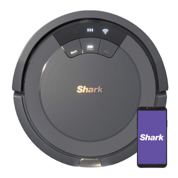 Shark AV753 ION Robotic Vacuum, Wi-Fi Connected, 120min Runtime, Compatible with Alexa, Multi-Surface Cleaning, Gray (Renewed)