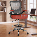 500lbs Ergonomic Drafting Chair Tall Office Chair for Counter Height or Standing Desk, Executive High Office Chairs with W-shaped Thick Seat