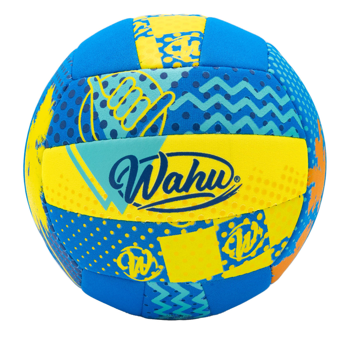 Wahu 100% Waterproof All-Purpose Pool Ball for Beach Volleyball, Soccer, and More, 6.5" Round Water Ball for Beach and Pool Sports Games