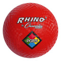 Champion Sports Rhino Playground Ball 8.5" D - Two Ply, Nylon Wound, Red (Set of 1 Ball)