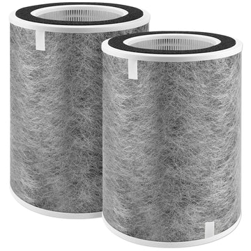 2 PCS HP201 HP202 Replacement Filter Compatible with Shark HP200 HP300 Series HP201 HP202 HP301 HP302 UA205 HC501 HC502 Air Purifier MAX, Compare to Part # HE2FKBAS, HE2FKBASMB
