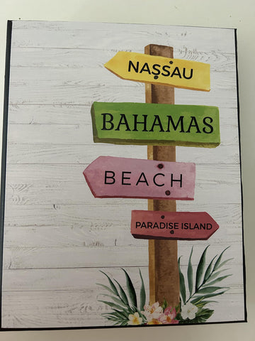 Bahamas Vacation Photo Book, Summer Vacation Photo Album, 4 x 6 Photo Album, Caribbean Beach, Nassau Bahamas, Beach Vacation, Cruise Photos
