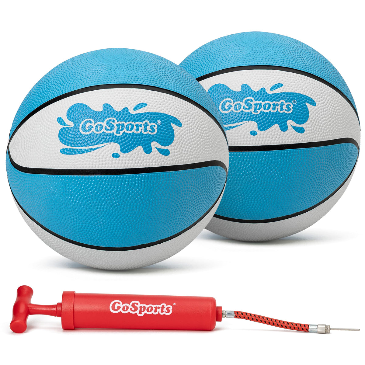 GoSports Water Basketballs 2 Pack - Choose Between Size 3 and Size 6, Great for Swimming Pool Basketball Hoops
