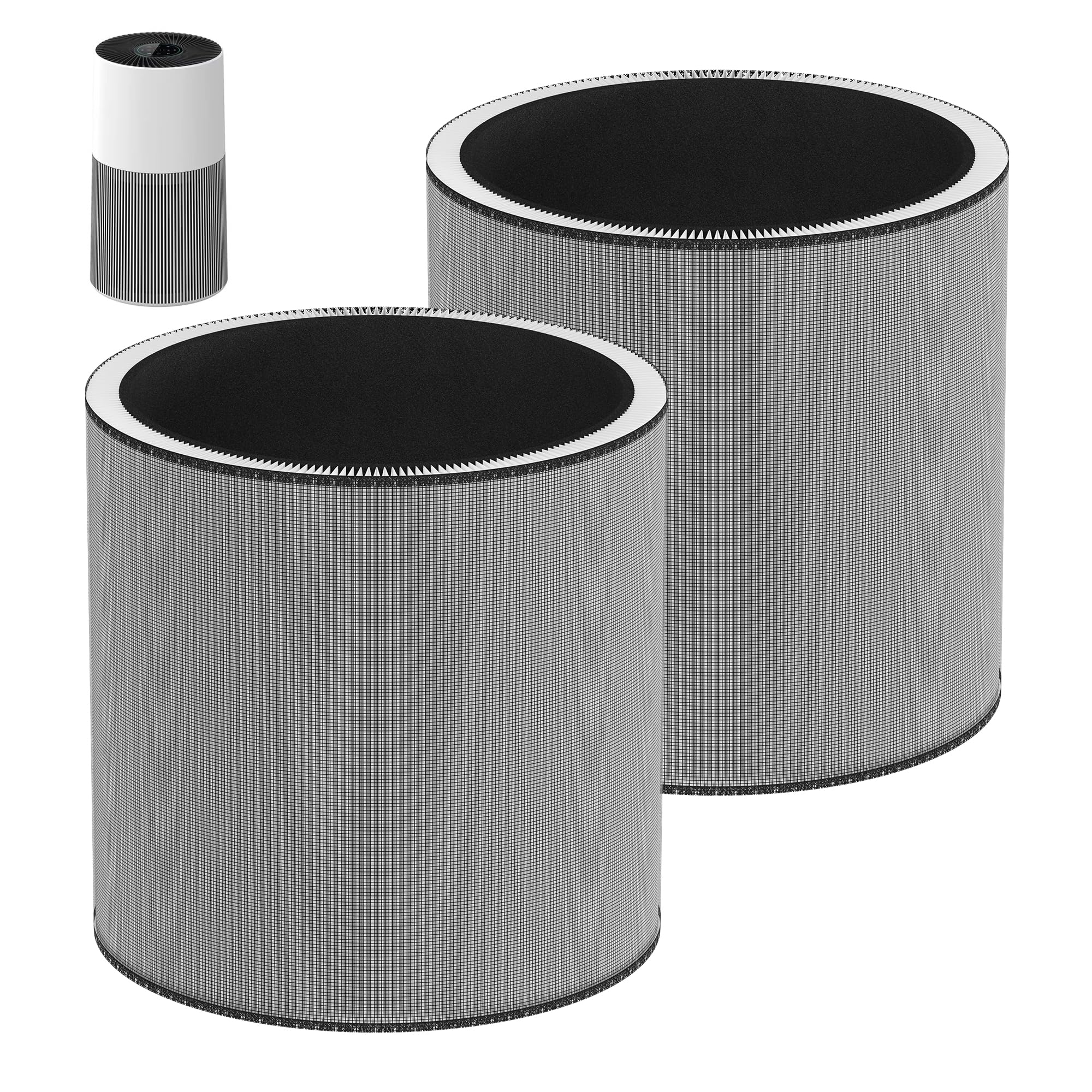 C610 Replacement Filter Z Compatible with Winix C610 Air Purifier, 3-in-1 H13 True HEPA with Activated Carbon Filter, 1712-0121-00 Filter Z 2-Pack