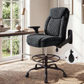 Drafting Chair,executive Tall Office Chair Flip-up Armrests for Counter Height Desk Drawing Use,high Task Chair with Adjustable Foot Ring