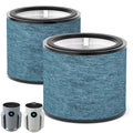 Leemone 2 Pack HP070 Replacement Filter Compatible with Shark HP072/ HP071BRN Air Purifier, H13 True HEPA & Activated Carbon Blue