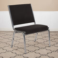 Bizchair 950 Lb. Rated Black Fabric Bariatric Medical Reception Chair, 26.5 inches W x 23.5 inches D x 34 inches H