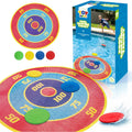 TOY Life Water Skipping Ball Pool Game, Skip Ball Pool Toys for Kids Teens Adults, Water Bouncing Beach Balls for Swimming Pool Lake, Summer Floating Water Sports Game Mat with Scoring Rings