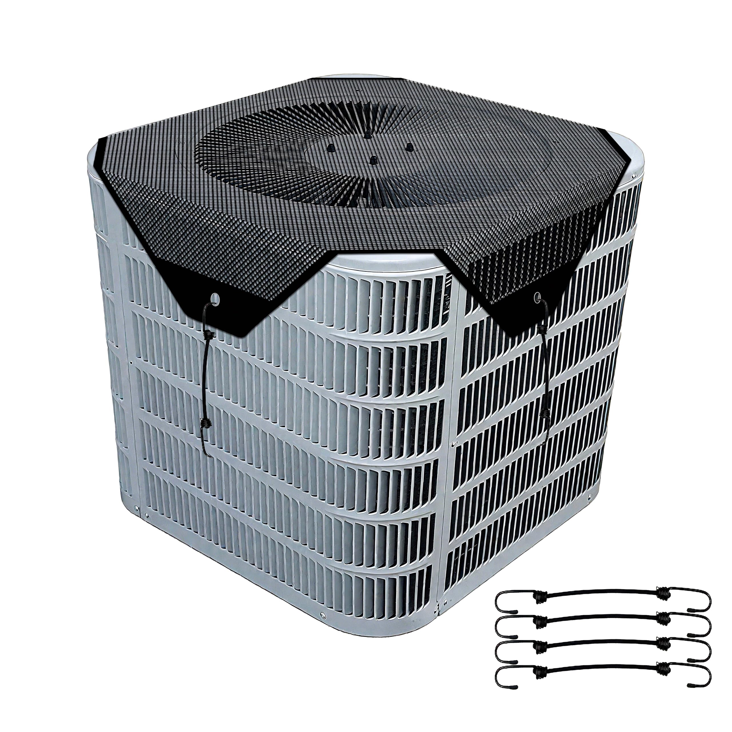 Central Air Conditioner Covers for Outside Unit, AC Mesh Shade, Breathable Top Universal Mesh Cover Defender for Air Conditioner All Seasons (26'' x 26'')
