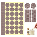 60 Pcs Match Striker Stickers, Match Striker Paper with Adhesive, Honeycomb Textured Surface for Instant Ignition, Multi-Surface Adhesion for Matchbox Replacement, Camping & DIY Crafts