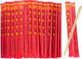 52USA Disposable Bamboo Chopsticks (100 Sets) - 9'' Long, UV Treated, Individually Wrapped Japanese and Chinese Wooden Chopsticks Bulk