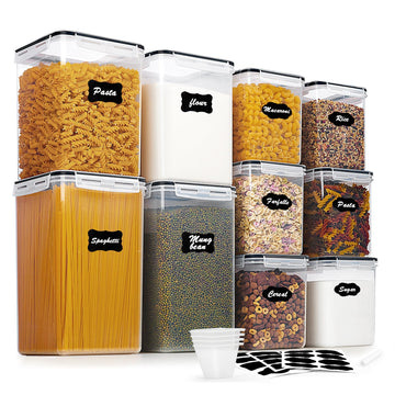 Vtopmart 10 PCS Flour and Sugar Storage Container, Include 3 Sizes