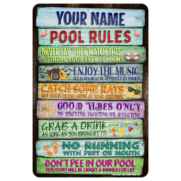 Family Personalized Pool Rules